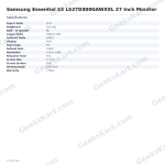 Samsung Essential S3 LS27D300GAWXXL 27 Inch Monitor