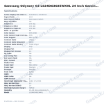 Samsung Odyssey G3 LS24DG302EWXXL 24 Inch Gaming Monitor