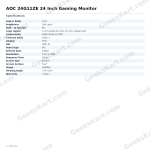 AOC 24G11ZE 24 Inch Gaming Monitor
