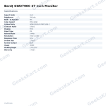 BenQ GW2790C 27 Inch Monitor