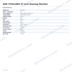 AOC 27G11ZE2 27 Inch Gaming Monitor