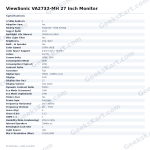 ViewSonic VA2732-MH 27 Inch Monitor