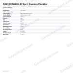 AOC Q27G11E 27 Inch Gaming Monitor