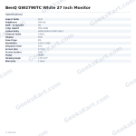 BenQ GW2790TC White 27 Inch Monitor