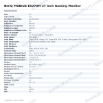 BenQ MOBIUZ EX270M 27 Inch Gaming Monitor