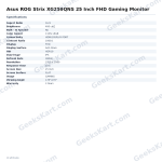 Asus ROG Strix XG259QNS 25 Inch FHD Gaming Monitor