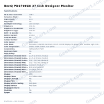 BenQ PD2706UA 27 Inch Designer Monitor