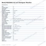 BenQ PD3205U 32 Inch Designer Monitor
