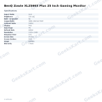 BenQ Zowie XL2566X Plus 25 Inch Gaming Monitor