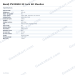 BenQ PV3200U 32 Inch 4K Monitor