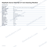 Gigabyte Aorus FO27Q2 27 Inch Gaming Monitor