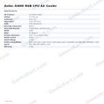 Antec A400i RGB CPU Air Cooler with 4 Direct-Touch Copper Heat Pipes