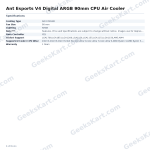 Ant Esports V4 Digital ARGB 90mm CPU Air Cooler