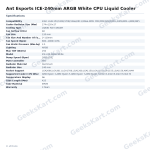 Ant Esports ICE-240mm ARGB White CPU Liquid Cooler