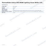 Thermaltake Astria 400 ARGB Lighting Snow White 120mm CPU Air Cooler