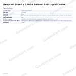 Deepcool LE360 V2 ARGB 360mm CPU Liquid Cooler