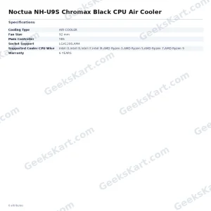 Noctua NH-U9S Chromax Black CPU Air Cooler