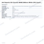 Ant Esports ICE Chroma ARGB 360mm White CPU Liquid Cooler