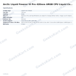 Arctic Liquid Freezer III Pro 420mm ARGB CPU Liquid Cooler