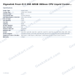Xigmatek Frozr-O II 360 ARGB 360mm CPU Liquid Cooler with LCD Display (Black)