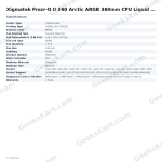 Xigmatek Frozr-O II 360 Arctic ARGB 360mm CPU Liquid Cooler with LCD Display (White)