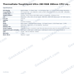 Thermaltake Toughliquid Ultra 280 RGB 280mm CPU Liquid Cooler