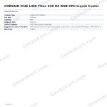 CORSAIR iCUE LINK Titan 420 RX RGB CPU Liquid Cooler