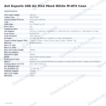 Ant Esports 200 Air Mini Mesh White M-ATX Case
