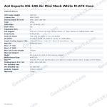 Ant Esports ICE-100 Air Mini Mesh White M-ATX Case