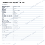 Corsair MP600 PRO NH 1TB SSD
