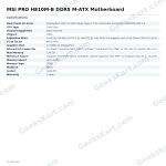 MSI PRO H810M-B DDR5 M-ATX Motherboard