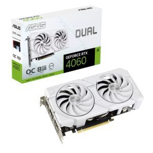 ASUS Dual GeForce RTX 4060 EVO 8GB OC White NVIDIA Graphic Card