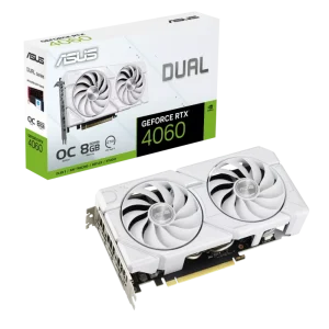 ASUS Dual GeForce RTX 4060 EVO 8GB OC White NVIDIA Graphic Card