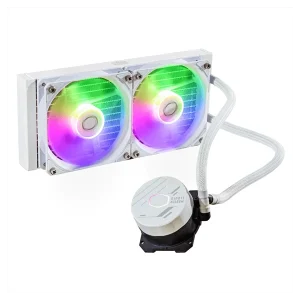 COOLER MASTER MasterLiquid ML240 Core ARGB CPU Liquid Cooler (White)