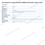 Ant Esports Crystal X6 Mini ARGB M-ATX Mini Tower Case