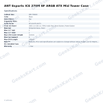 ANT Esports ICE 270M 6F ARGB ATX Mid Tower Case