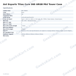 Ant Esports Titan Core 360 ARGB Mid Tower Case