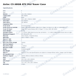 Antec C5 ARGB ATX Mid Tower Case – 270° Tempered Glass & Dual Chamber Cooling