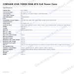 Corsair iCUE 7000X RGB ATX Full Tower Case (Black) – CC-9011226-WW