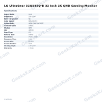 LG UltraGear 32GS85Q-B 32-Inch 2K QHD 180Hz Nano IPS Gaming Monitor