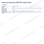 DEEPCOOL Spartacus 360 360mm AIO CPU Liquid Cooler with 3.4" LCD Display