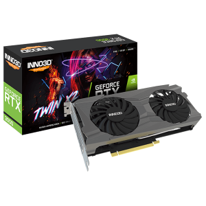 INNO3D Nvidia Geforce RTX 3050 Twin X2 8Gb Gddr6 128-Bit Pci-E 4.0 Integrated Gaming Graphics Card - N30502-08D6-1711Va41