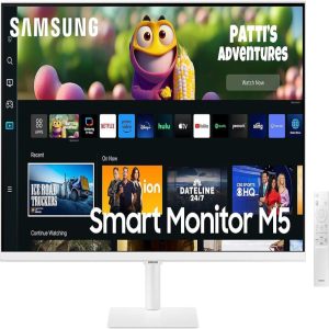 Samsung M5 LS32CM501EWXXL 32-Inch FHD Smart Monitor with Gaming Hub & VA Panel
