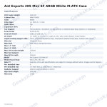 Ant Esports 205 Mini 6F ARGB White Micro-ATX Mini Tower Case