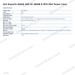 Ant Esports AQUA 360 4F ARGB E-ATX Mid Tower Case with 360mm Radiator Support