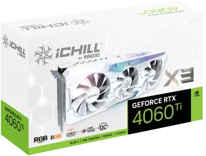 INNO3D GeForce RTX 4060 Ti iChill X3 White 8GB Nvidia Graphic Card