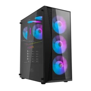 ANT ESPORTS 220 Air RGB ATX Mid Tower Cabinet (Black)