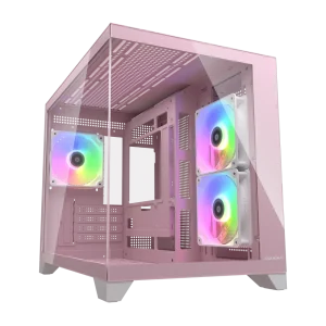 COUGAR FV150 Mini RGB MATX Mini Tower Cabinet ( Pink )