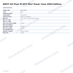 NZXT H3 Flow M-ATX Mini Tower Case 2025 Editi