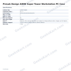 ProLab Design AI888 Super Tower Workstation PC Case